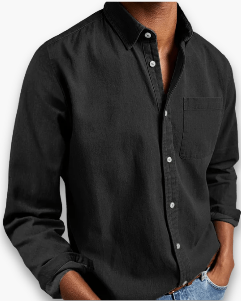 Stijlvol klassiek overhemd voor heren, een essentieel item in elke mannenmode collectie. Comfortabel.