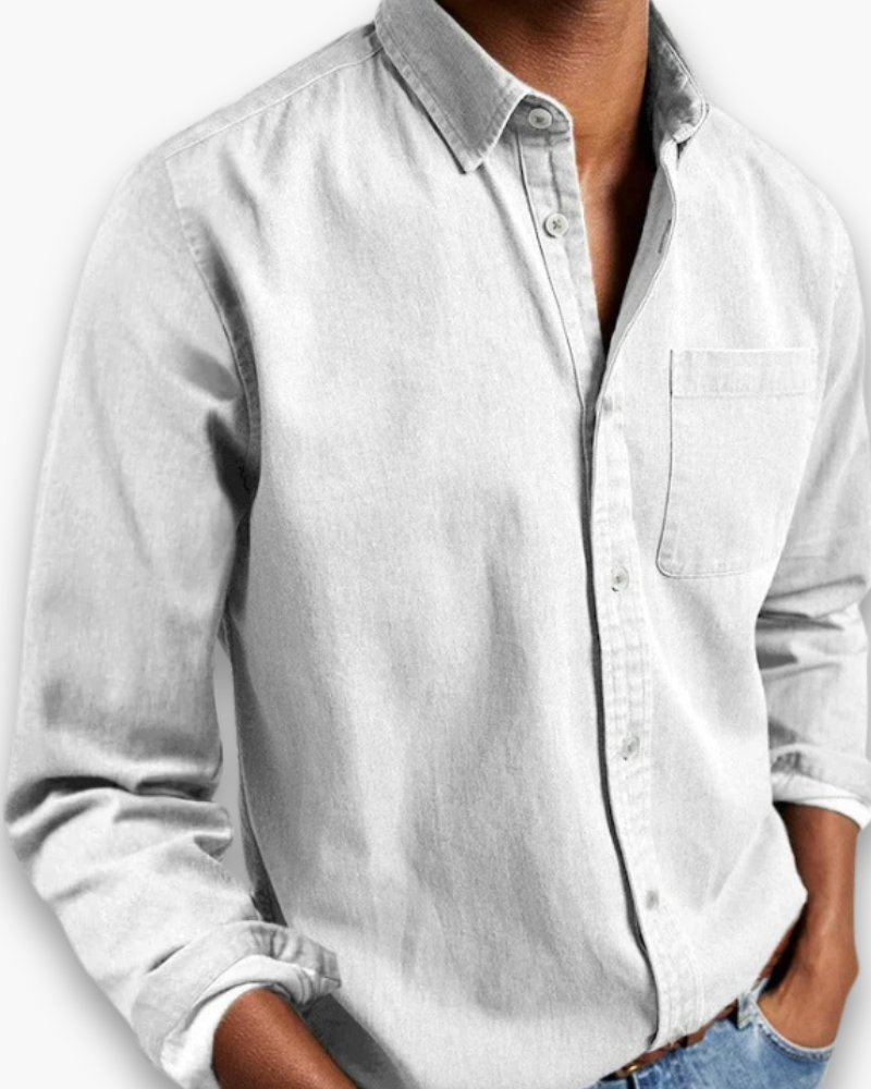 Dit veelzijdige longsleeve herenoverhemd garandeert comfort en een nette uitstraling, zakelijk of casual.