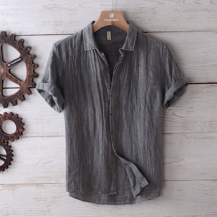 Veelzijdig klassiek herenoverhemd, stijlvol en luchtig, voor een comfortabele business casual look.