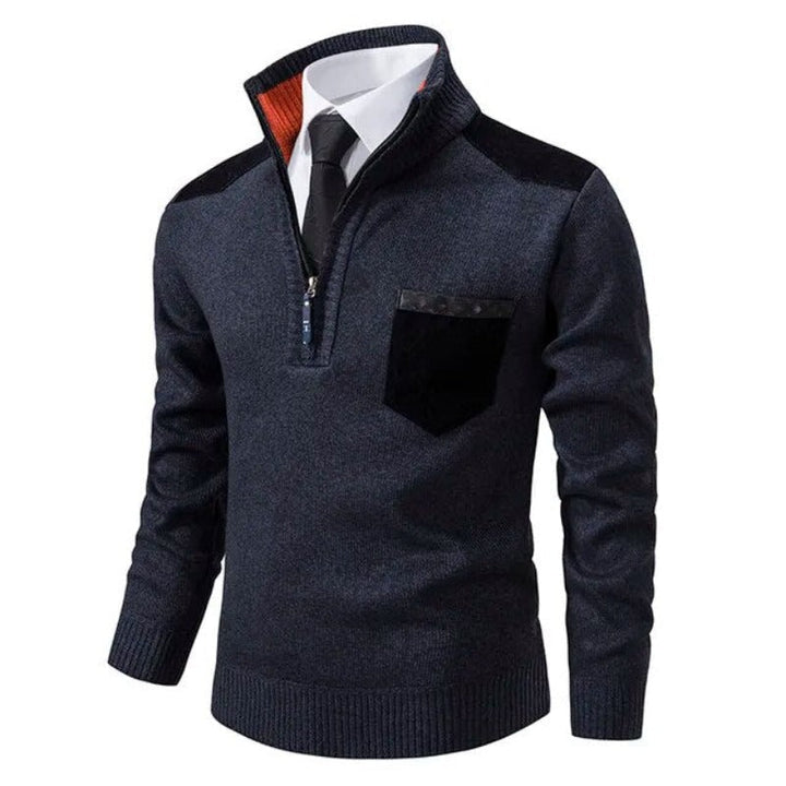 Elegante heren pullover in een tijdloos design, biedt warmte en klassieke stijl voor elke man.