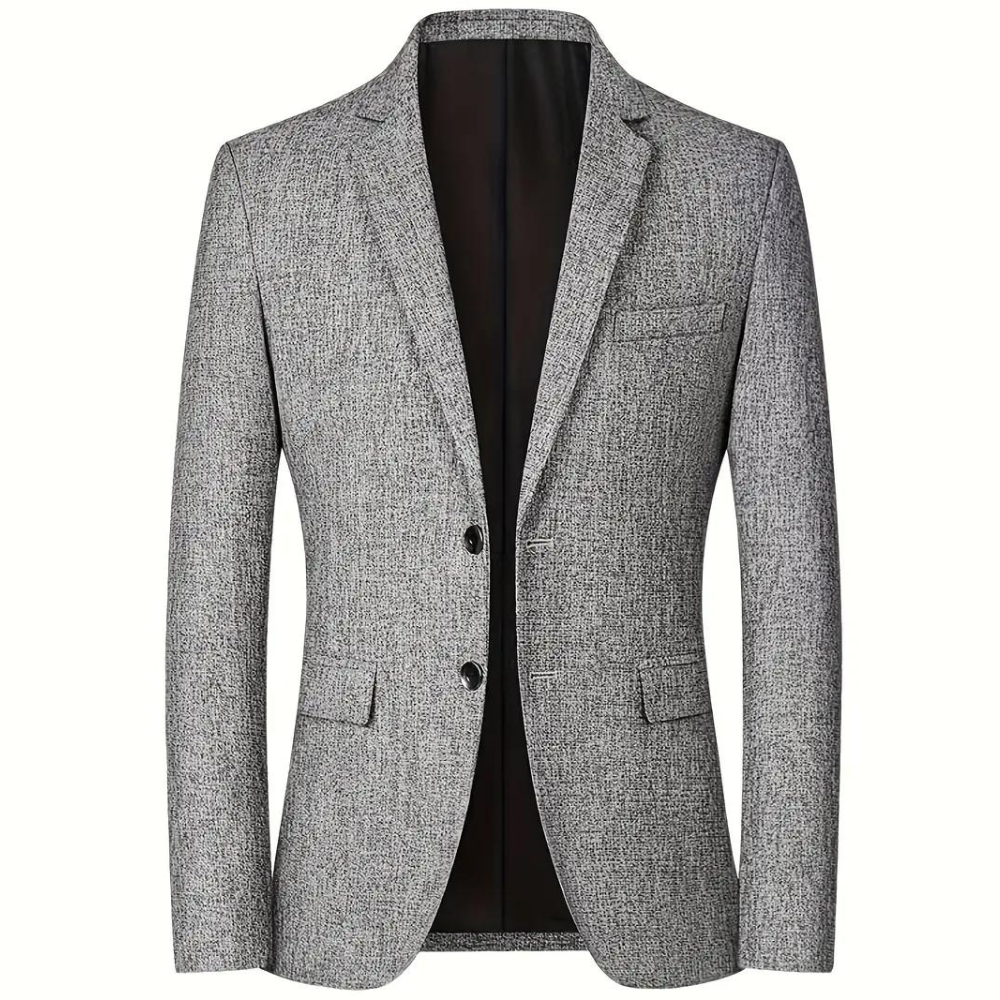 Klassieke heren blazer voor een tijdloos elegante look; perfect voor zakelijke of formele gelegenheden.