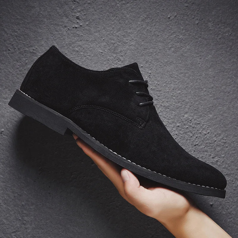 Formele heren suède oxford schoenen, ideaal voor een nette, klassieke look.