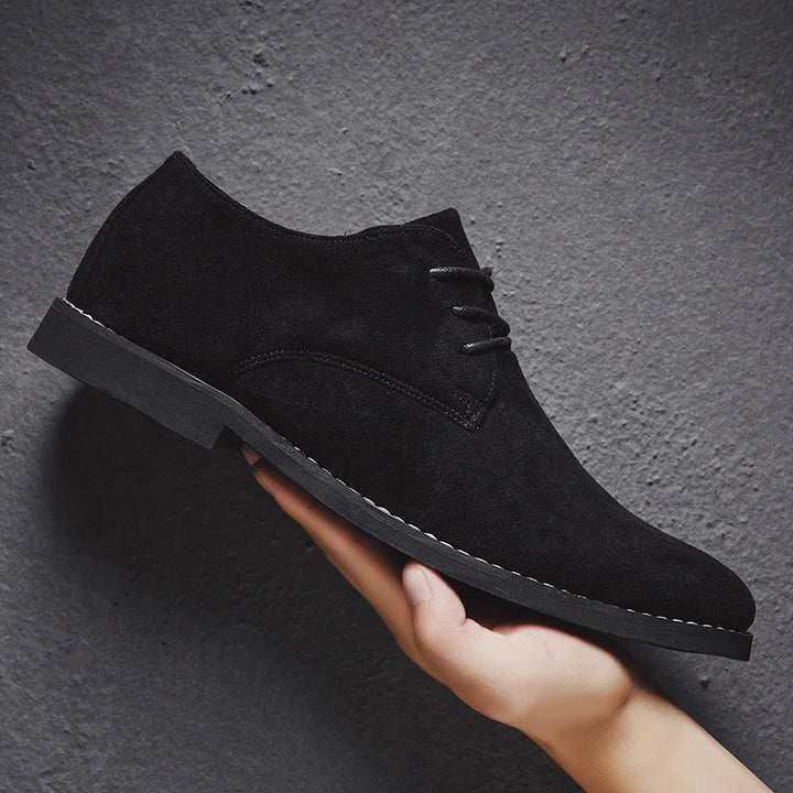 Formele heren suède oxford schoenen, ideaal voor een nette, klassieke look.