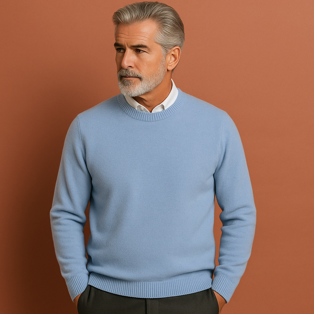Klassieke heren trui in tijdloos design, perfect voor casual of zakelijke winterkleding. Comfortabele pullover.