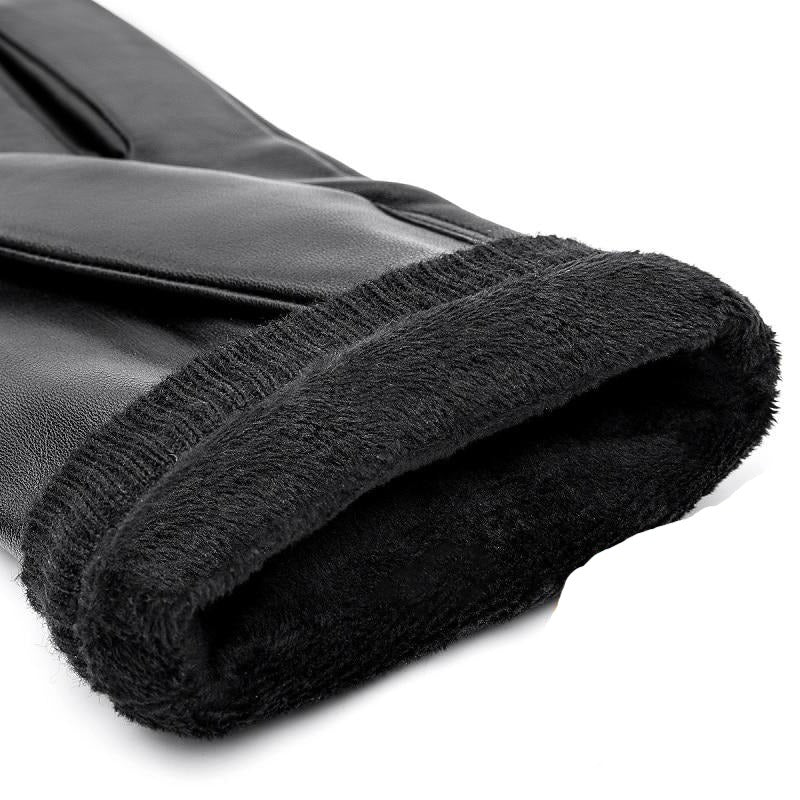 Klassieke leren herenhandschoenen, premium kwaliteit in bruin, warme voering, stijlvol en functioneel ontwerp.