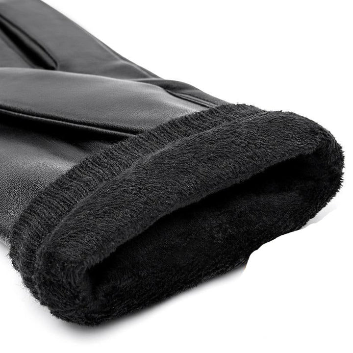 Klassieke leren herenhandschoenen, premium kwaliteit in bruin, warme voering, stijlvol en functioneel ontwerp.