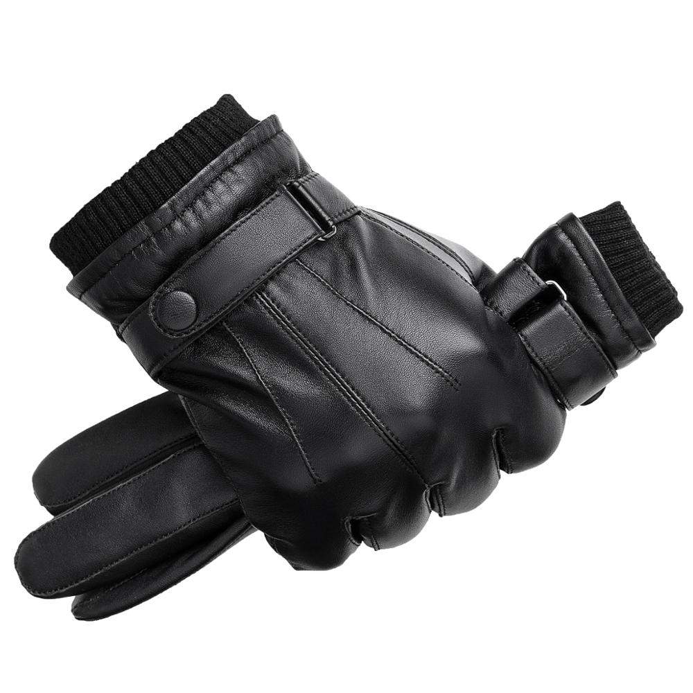 Klassieke leren herenhandschoenen, premium kwaliteit in bruin, warme voering, stijlvol en functioneel ontwerp.