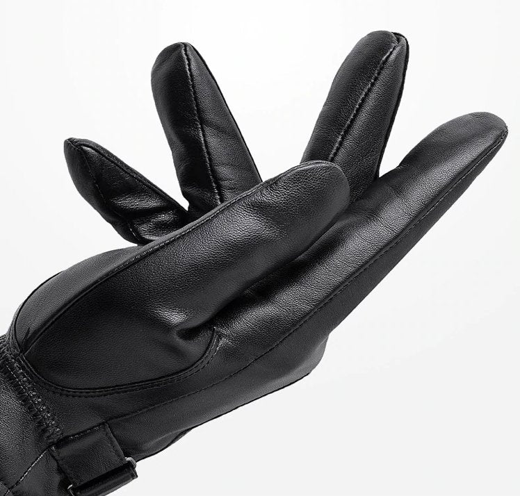 Klassieke leren herenhandschoenen, premium kwaliteit in bruin, warme voering, stijlvol en functioneel ontwerp.