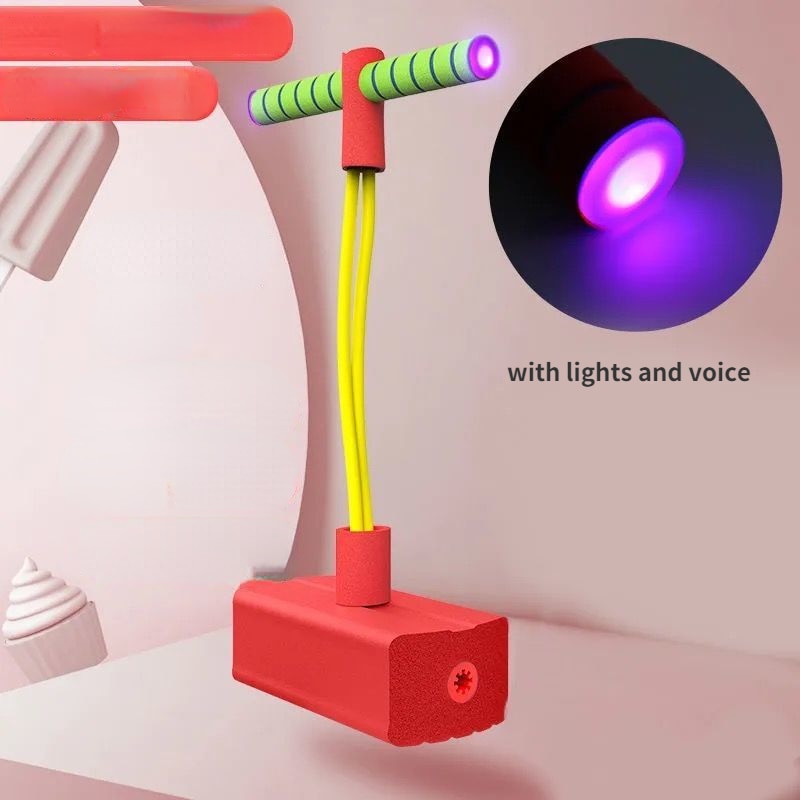 "Kleurrijk en veilig schuim bouncy speelgoed met lichteffecten voor kinderen, stimuleert spel en motoriek."