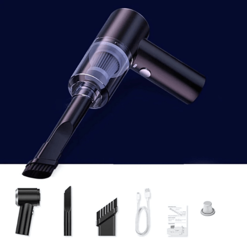 Krachtige, compacte draadloze autostofzuiger in lichtgewicht ontwerp, ideaal voor voertuigreiniging met veelzijdige opzetstuk
