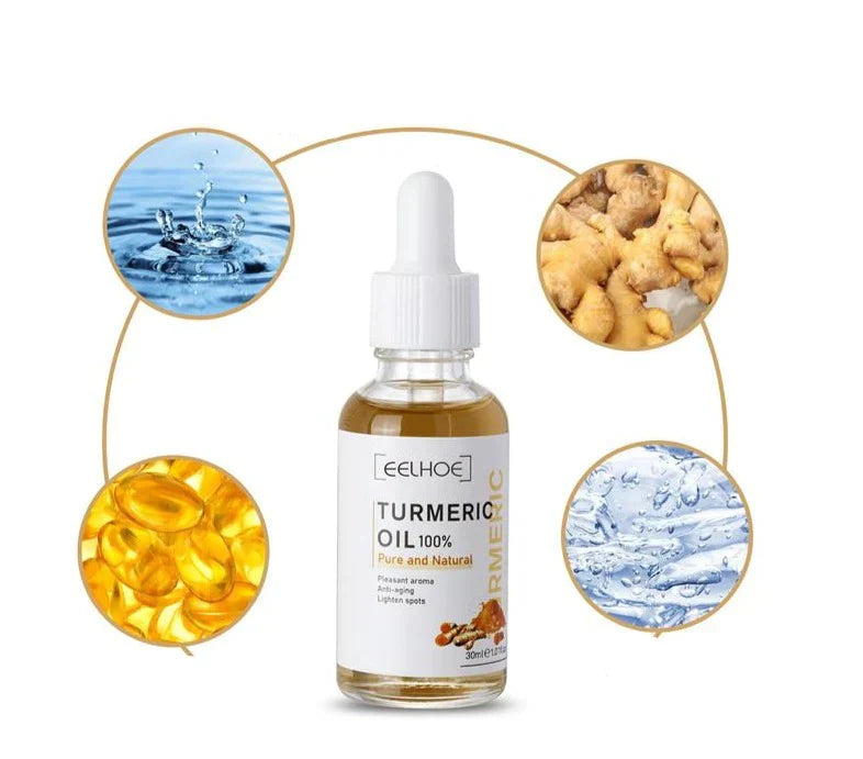 Geavanceerd kurkuma serum speciaal ontwikkeld om pigmentvlekken te verminderen voor een egale huid.