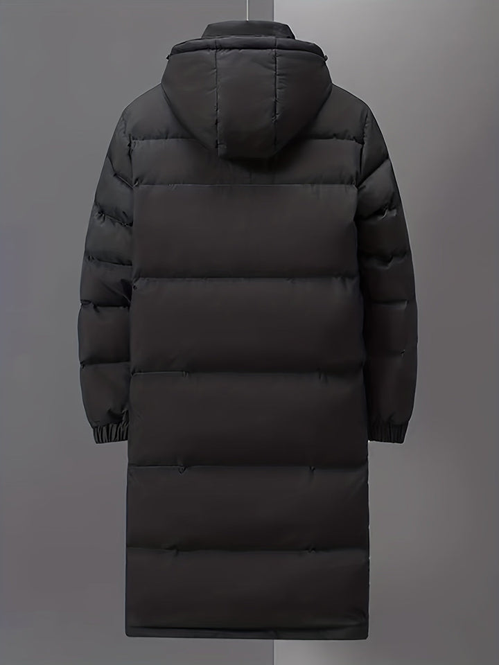 Nieuwe collectie dames winterjas: lange gewatteerde parka, ideaal als warme bovenkleding.