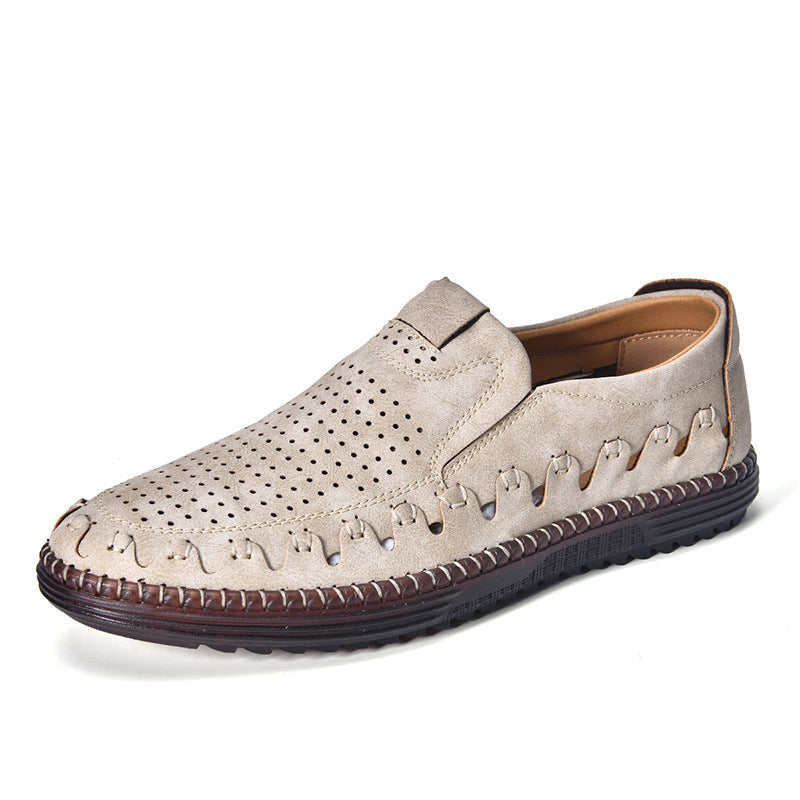 "Leren heren loafers, zwart, met orthopedisch design, ademend en elegant, geschikt voor dagelijks gebruik, antislip zool."