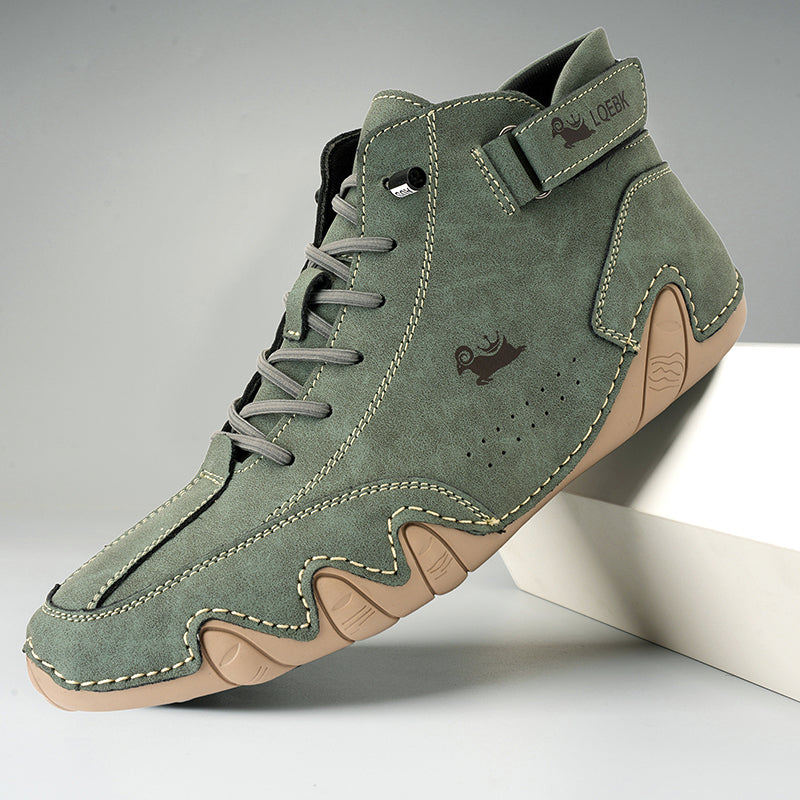 Herenschoenen, wandelschoenen, orthopedisch, comfortabel, duurzaam, bruin