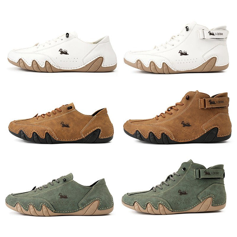Herenschoenen, wandelschoenen, orthopedisch, comfortabel, duurzaam, bruin