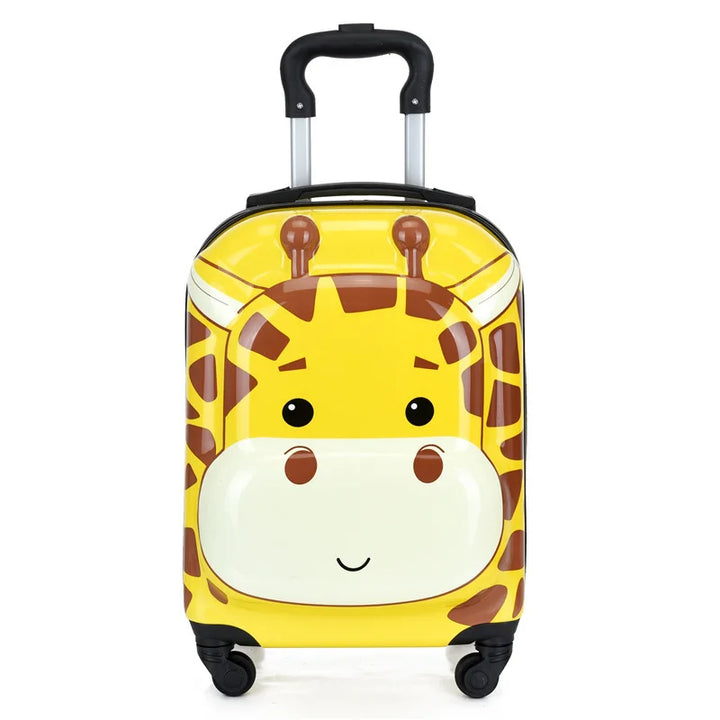 Kleurrijke kinderkoffer, speciaal voor jongens en meisjes, als leuke reisaccessoire en handbagage.