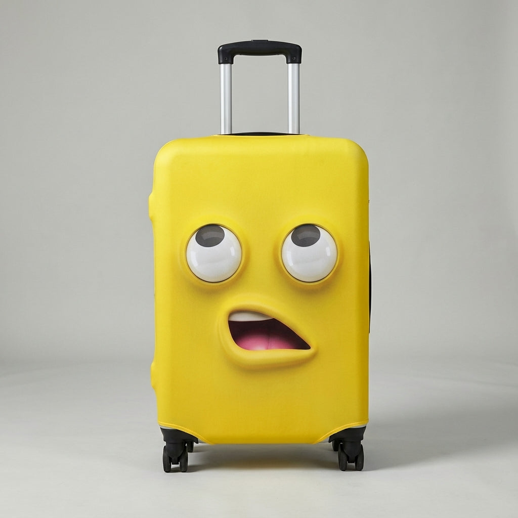 Duurzame bagagehoes met opvallende print, ideaal voor kofferbescherming en snelle herkenning op vakantie.