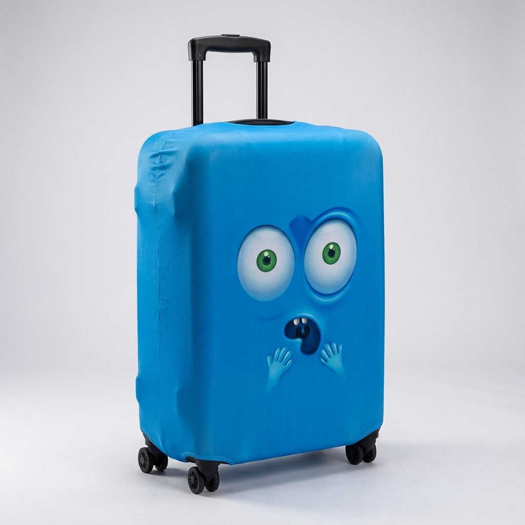 Reisklare kofferhoes, elastisch, print, beschermt je reistas en zorgt voor snelle herkenning op vakantie.