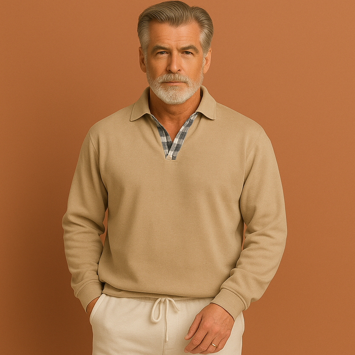 Lichtgewicht ademende heren polotrui, perfect voor lente en zomer. Comfortabele casual zomertrui herenmode.