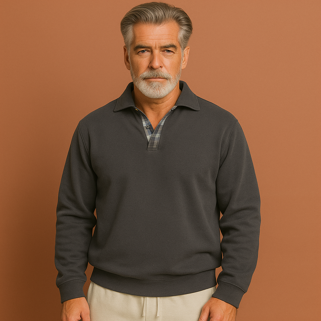 Stijlvolle en ademende heren polotrui, lichtgewicht design voor comfort in lente en zomer. Casual herenmode, veelzijdig.