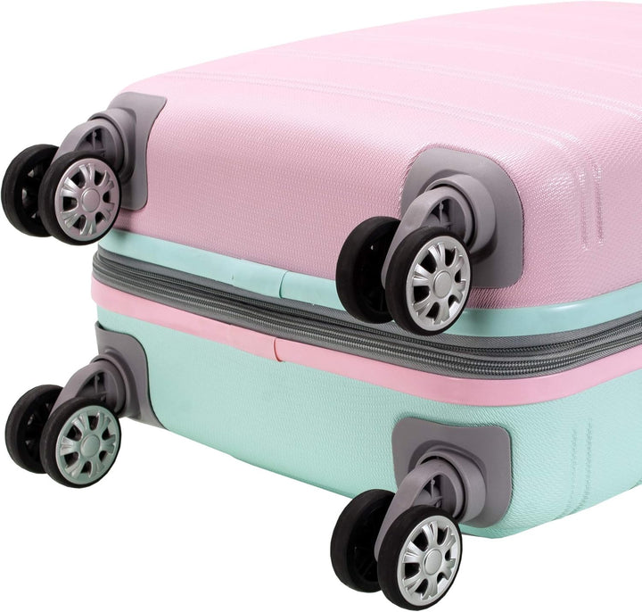 Ruime Cotton Candy uitbreidbare handbagage, georganiseerd interieur voor al je reisbenodigdheden.