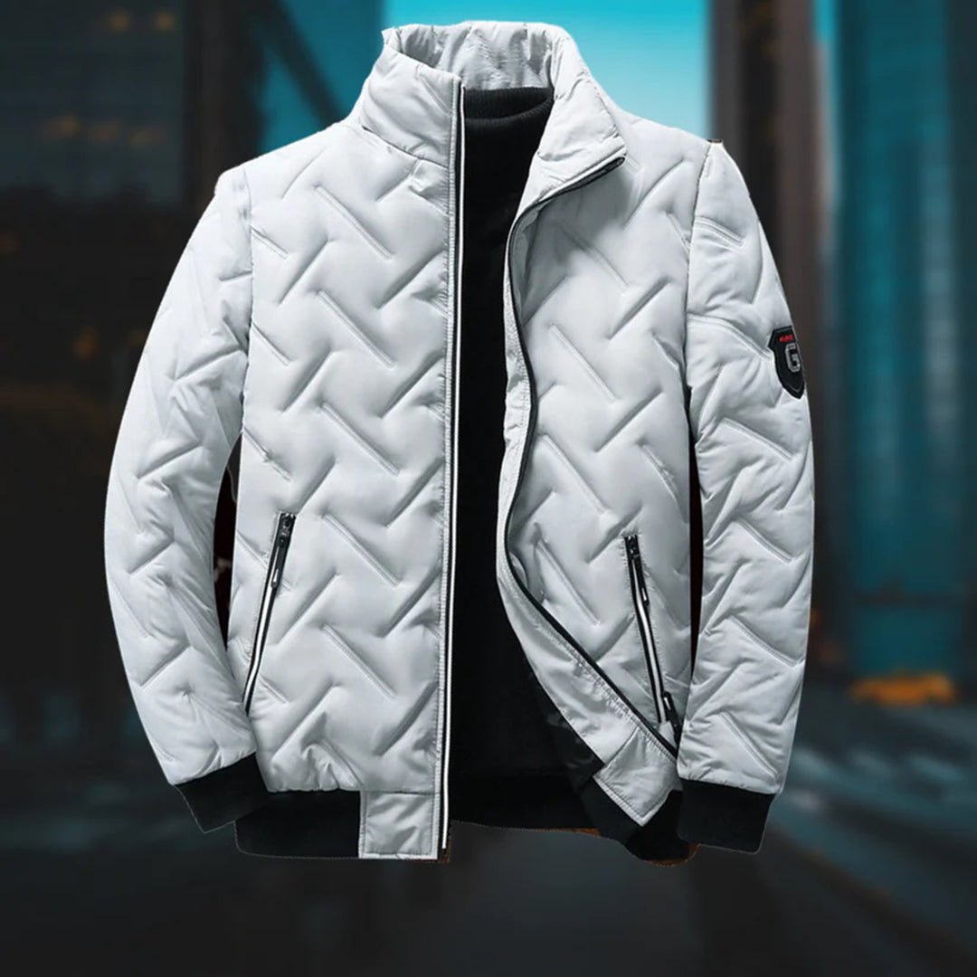 Warme en lichte donsjas voor heren, stijlvolle bovenkleding. Geschikt als winter- of herfstjas, comfortabele pasvorm.