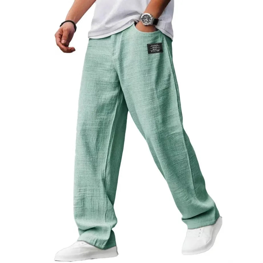 Ultiem comfort met deze lichtgewicht herenbroek met rechte pijp. Ideaal voor elke casual gelegenheid.