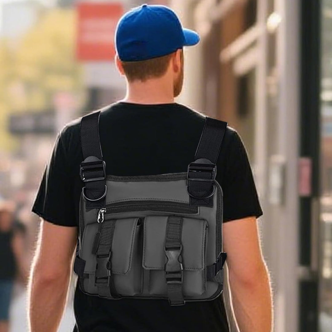 Dravon hardloopvest, mannenmodel, verstelbaar, perfect voor intensieve trainingen.