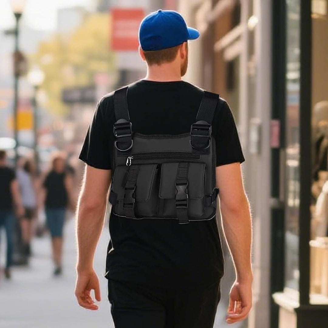 Hardloopvest voor mannen, lichtgewicht, met opbergmogelijkheden voor telefoon en sleutels.