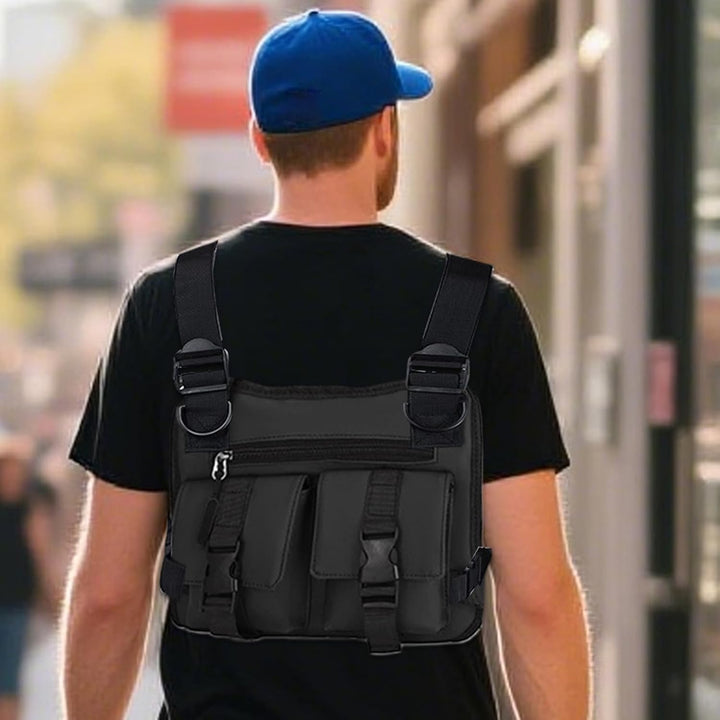 Dravon verstelbaar hardloopvest, mannen, voor extra zichtbaarheid en veiligheid onderweg.