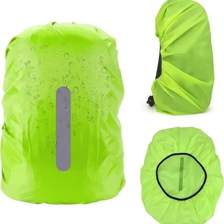 Verstelbare regenhoes voor rugzak, waterdicht en reflecterend, duurzame bescherming voor reizen.