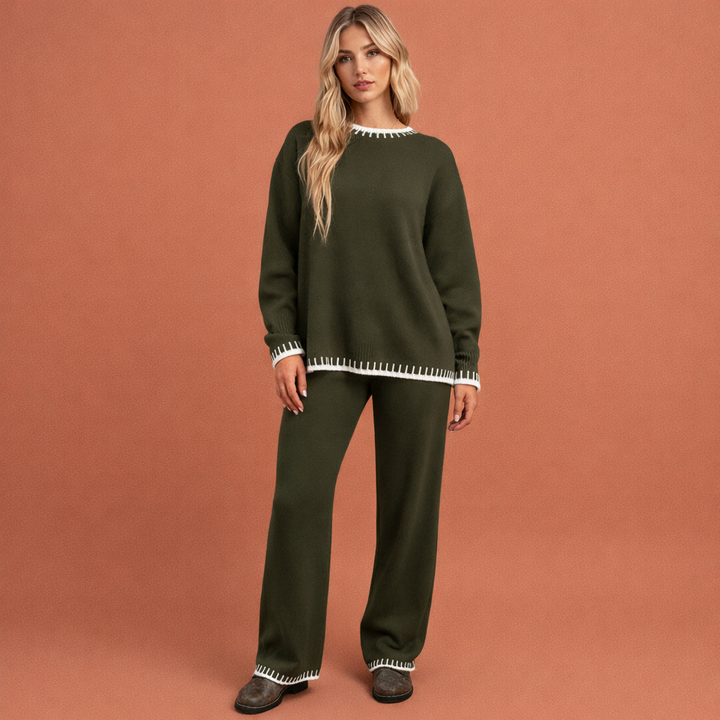 Modieuze losvallende dames set met comfortabele pasvorm, ideaal voor een veelzijdige en elegante look.