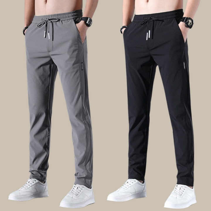 Comfortabele, ademende luchtige herenbroek, perfect voor ontspanning en warme dagen.
