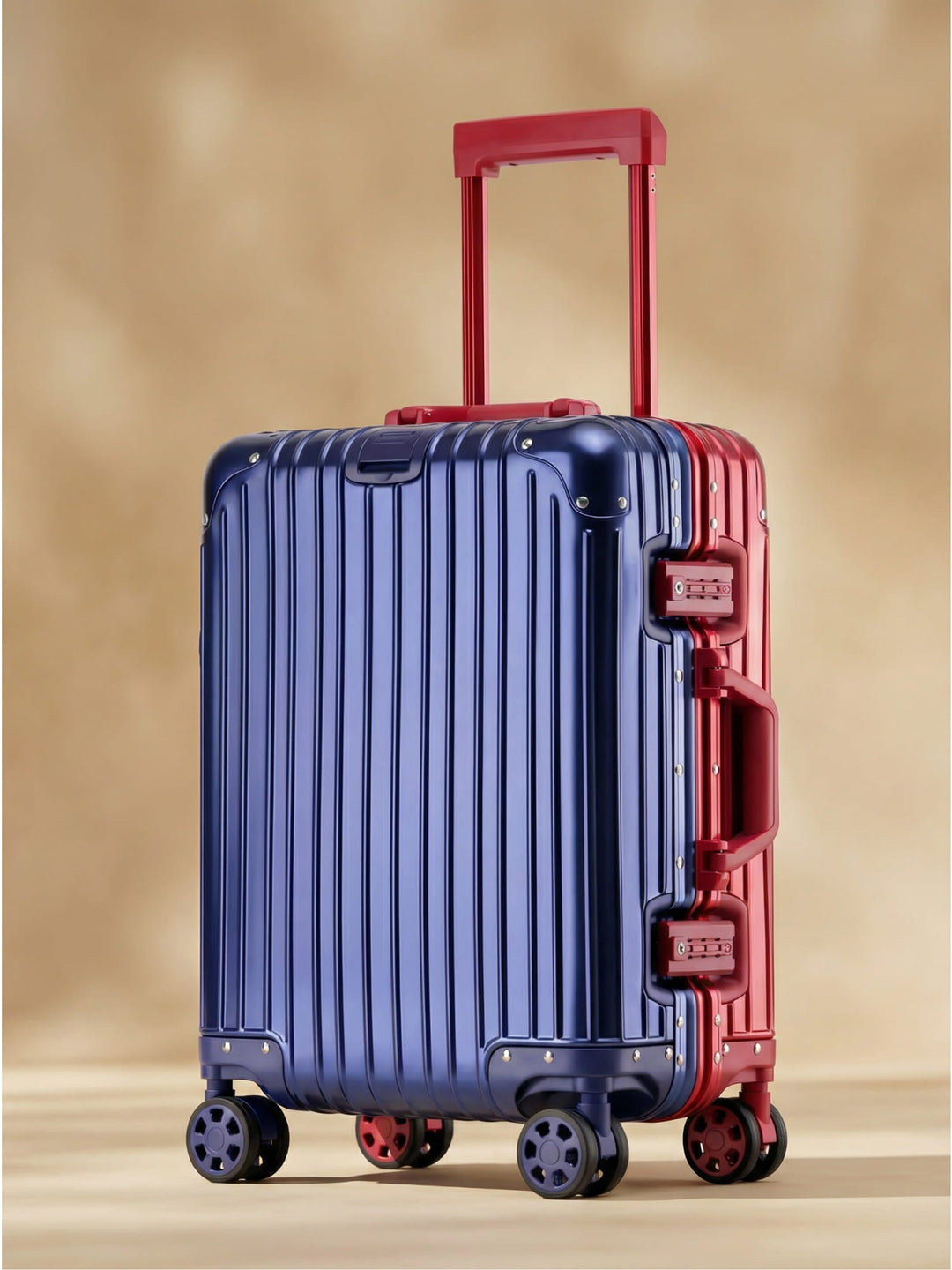 Luxe aluminium hardshell koffer Tirana, perfect voor veilig en stijlvol reizen met uw bagage.