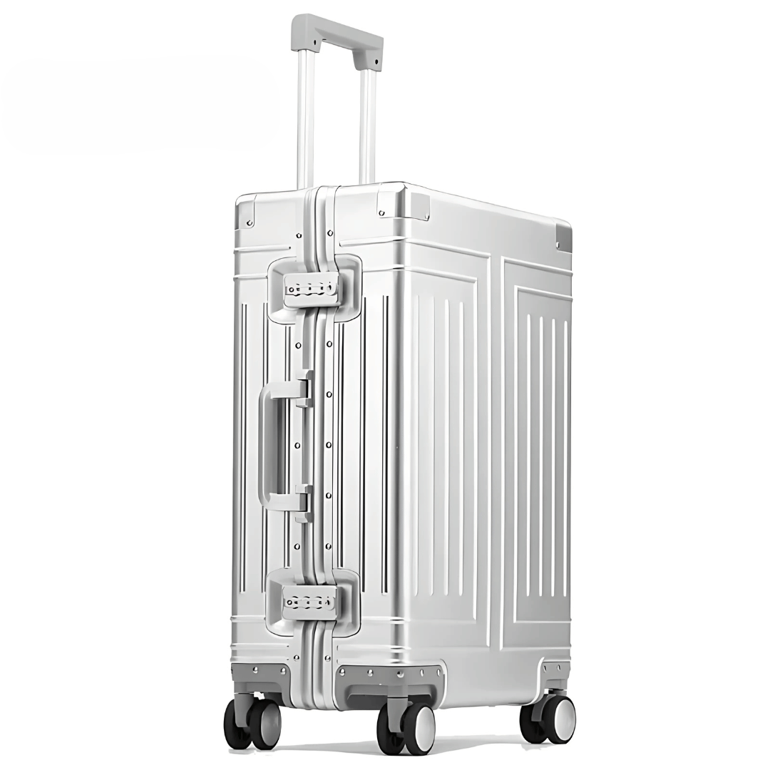 Moderne aluminium koffer Emperor, met TSA slot en spinnerwielen. De ultieme luxe reisaccessoire.