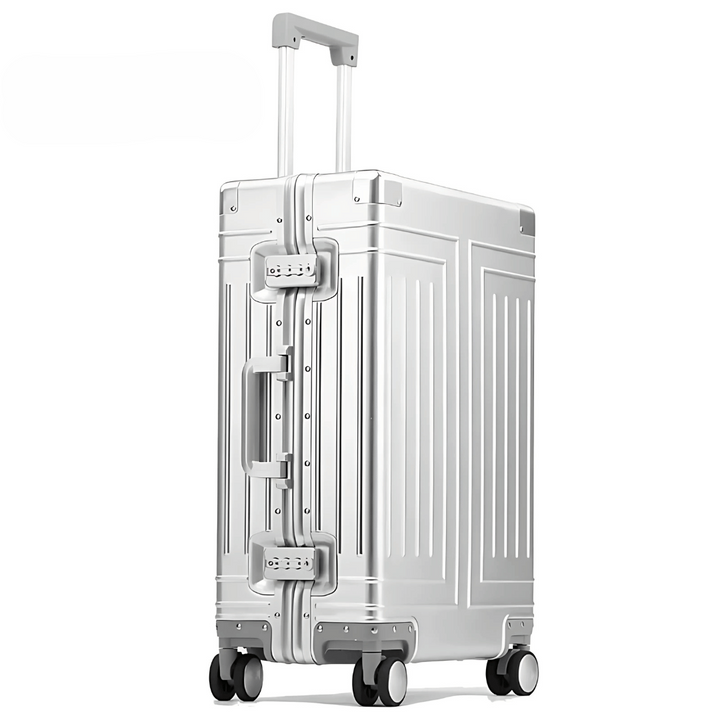 Moderne aluminium koffer Emperor, met TSA slot en spinnerwielen. De ultieme luxe reisaccessoire.