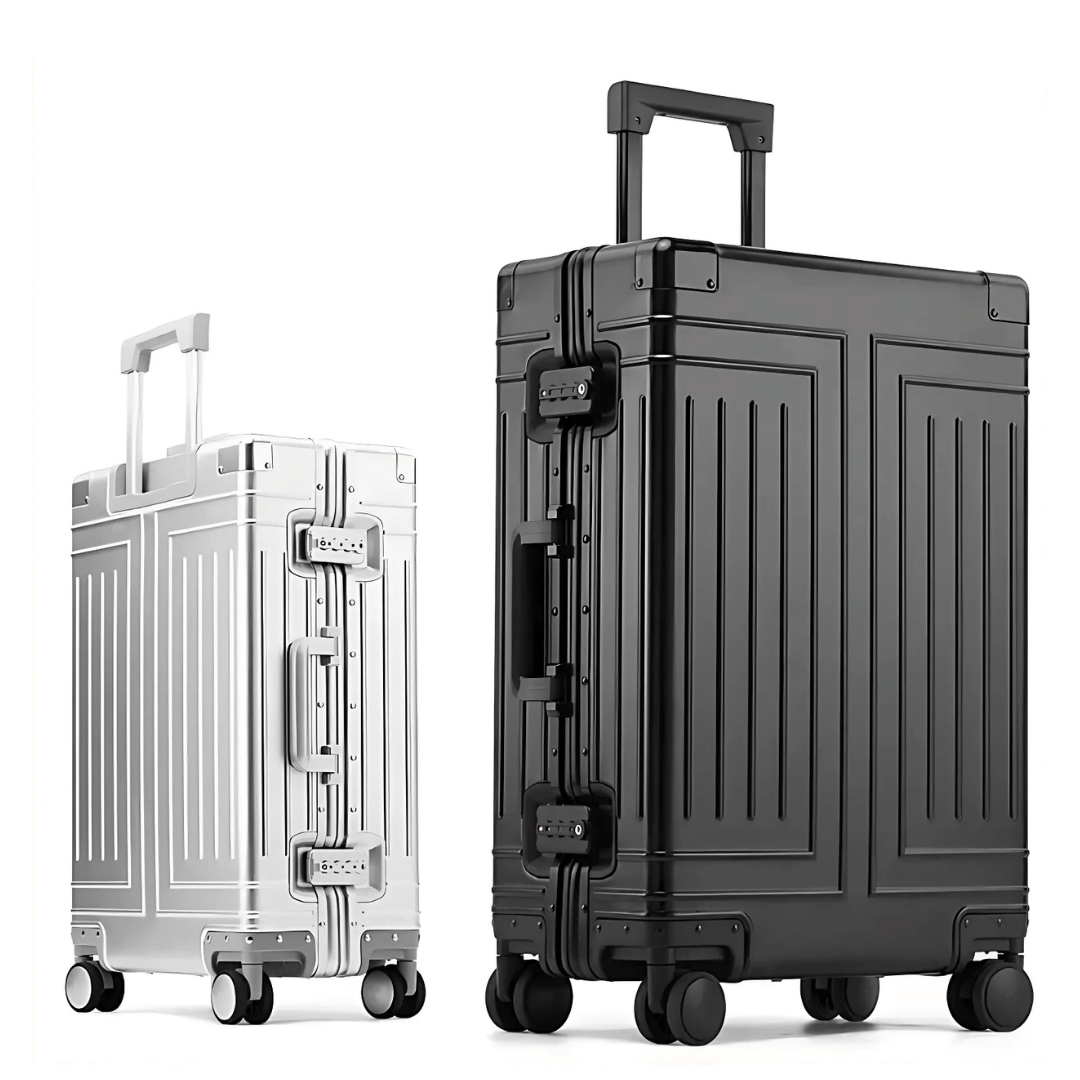 Duurzame aluminium reisbagage Emperor, bestand tegen intensief reizen. Uw betrouwbare reisaccessoire.