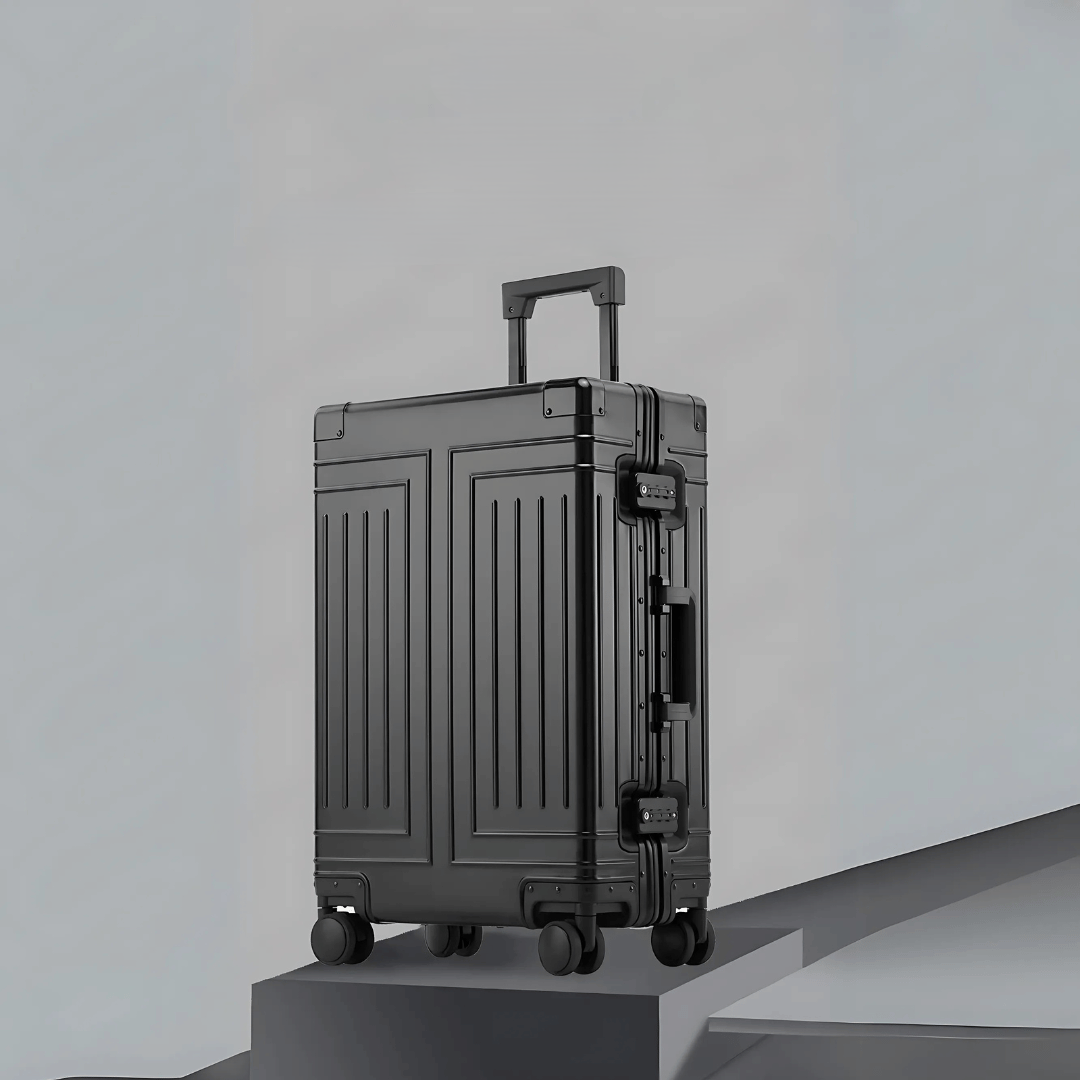 Emperor luxe aluminium handbagage koffer met spinnerwielen. Ideaal voor zakenreizen en weekendjes weg.