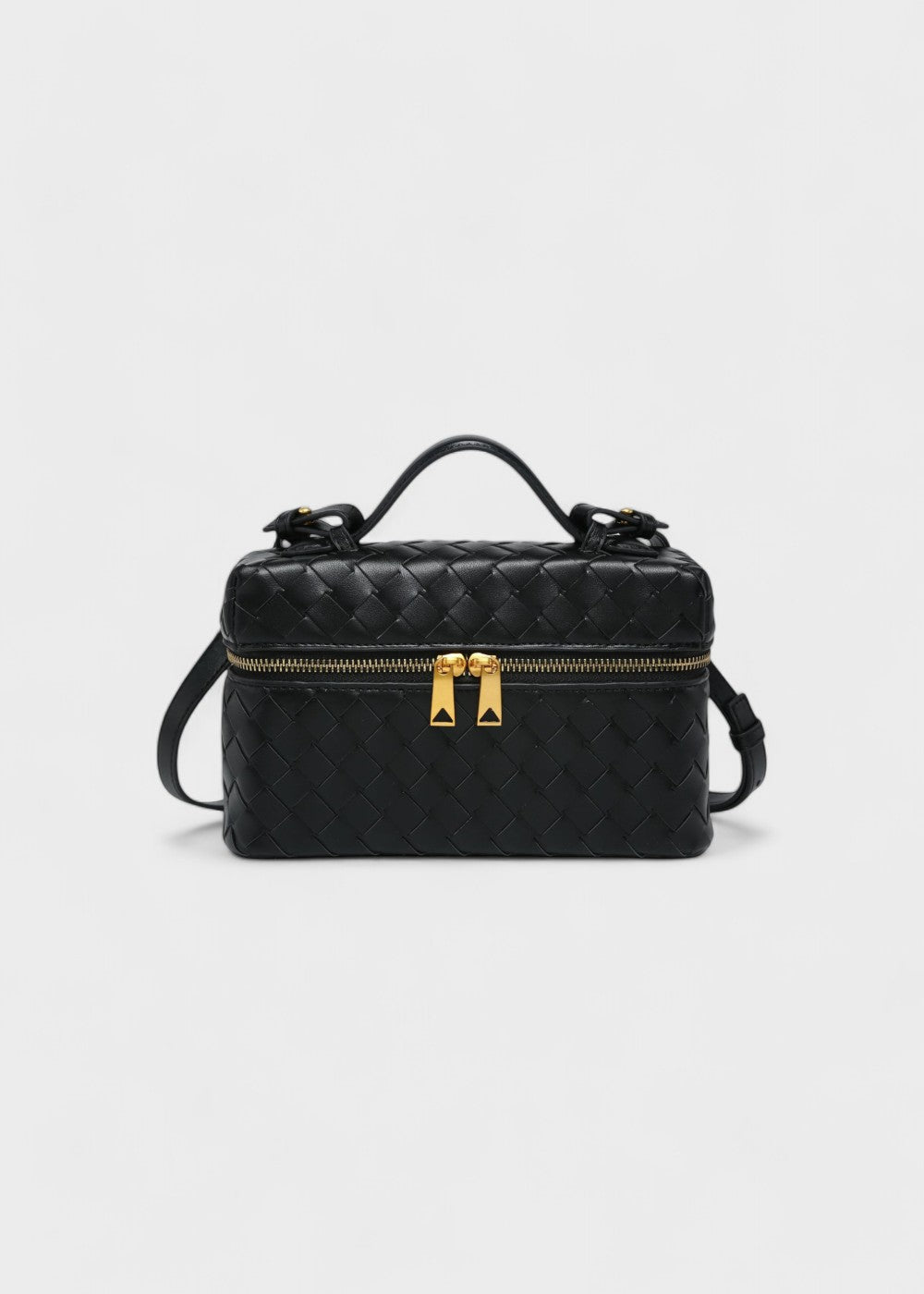 Luxe gevlochten damestas, stijlvol en veelzijdig. Perfect als elegante handtas of schoudertas voor dames.