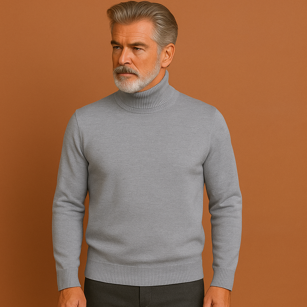 Warme en elegante heren coltrui, perfect voor herfst en winter. Veelzijdige herenkleding.
