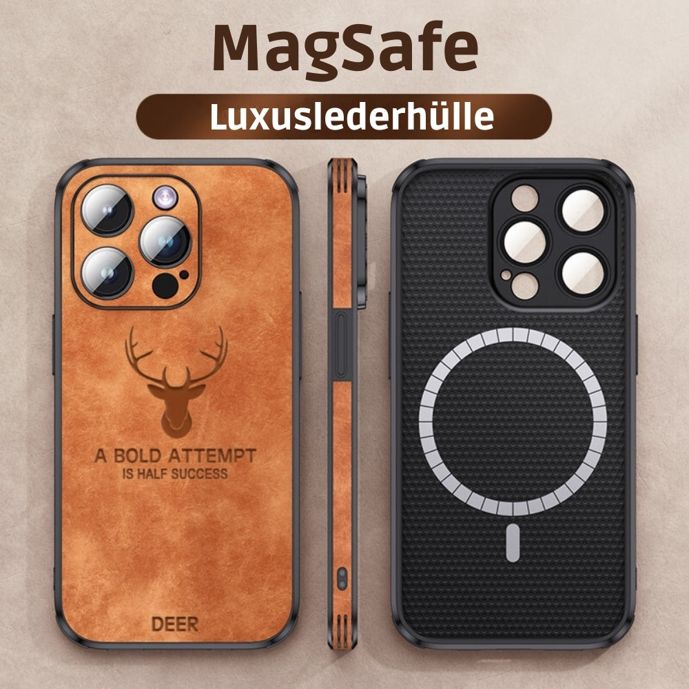 Onderhoudsvriendelijk leren iPhone hoesje, behoudt lang zijn luxe look.