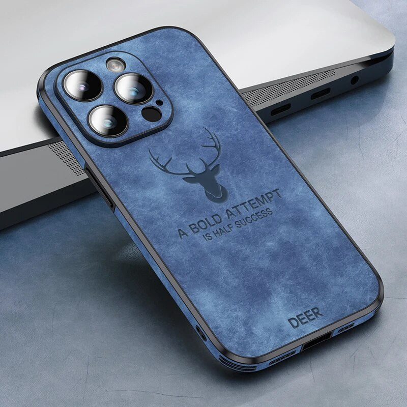 Onderhoudsvriendelijk luxe leren hoesje, bestand tegen lichte slijtage.