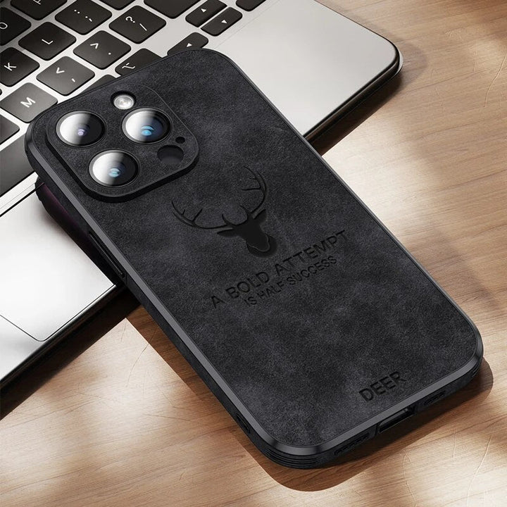 Stijlvol leren telefoonhoesje, ideaal voor zakelijk en persoonlijk gebruik.