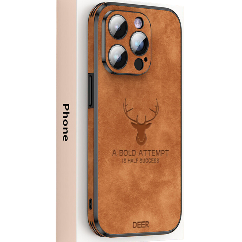 Onderhoudsvriendelijk leren iPhone hoesje, met premium soft-touch gevoel.