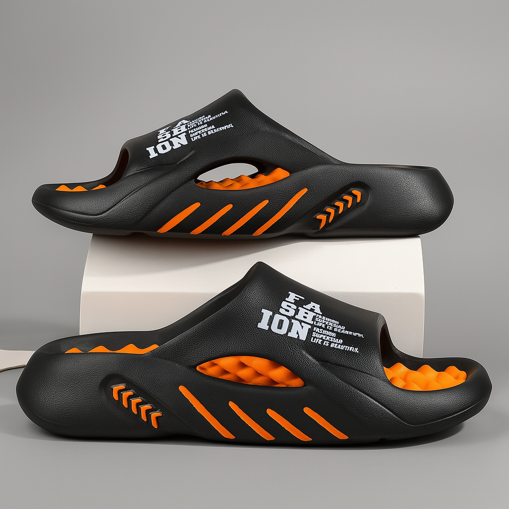 "Luxe orthopedische heren sandalen met zacht voetbed, platte hak, lichtgewicht en antislipzool voor comfort en stijl."