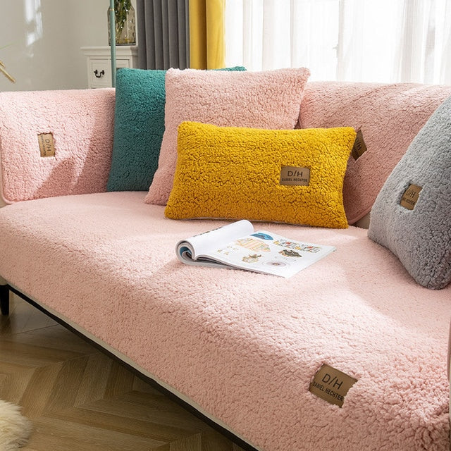 Comfortabele pluche bankhoes voor je woonkamer, met antislip en luxe uitstraling voor elke sofa.