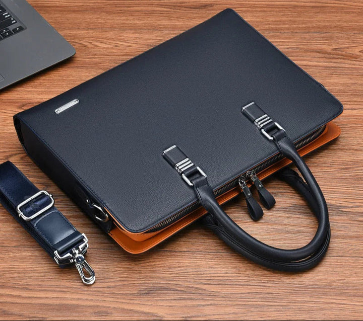 Luxe Portaro heren laptoptas met organisatievakken, ideaal voor zakelijk gebruik en kantoor.