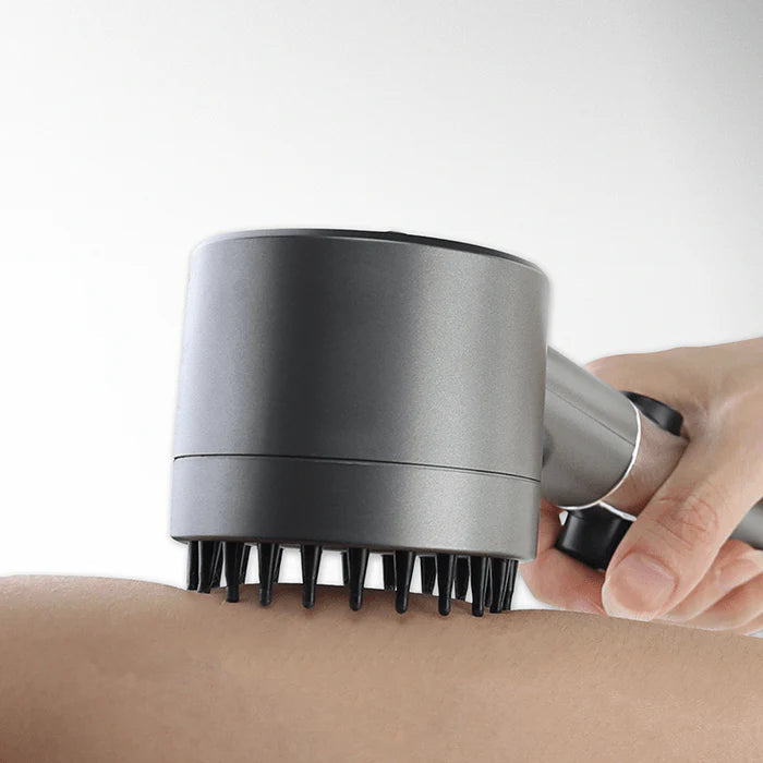 "Luxe PureFlow douchekop met waterbesparende techniek en krachtig design voor ultieme douche-ervaring"