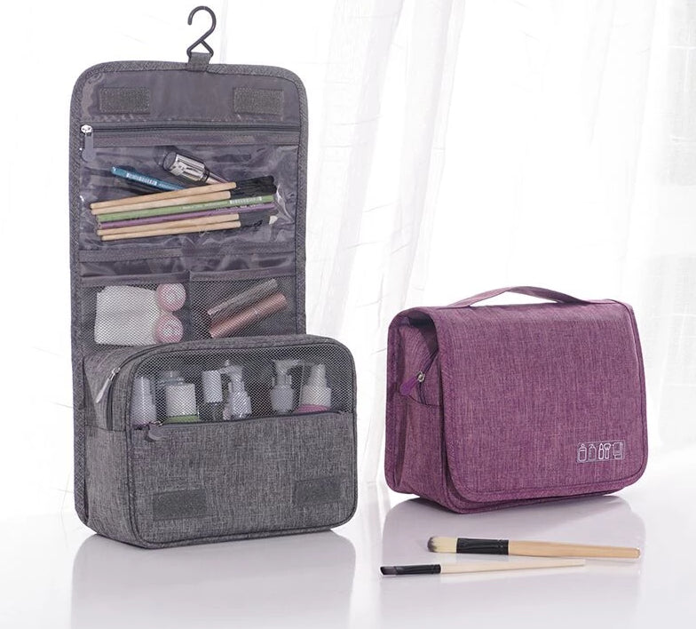 Luxe unisex hangende toilettas organiser, ideaal voor al je reisbenodigdheden en cosmetica.