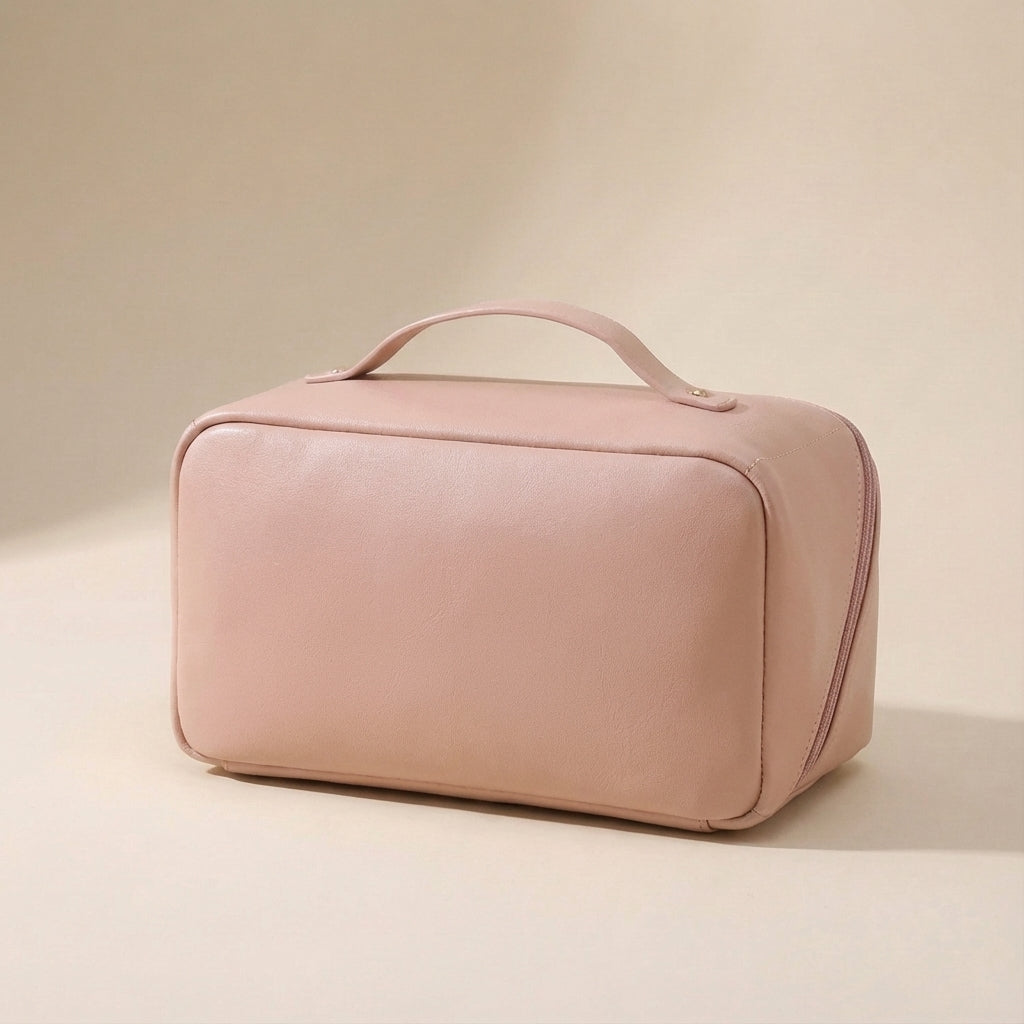 Stijlvolle make-up organisatie, ruime vierkante beautycase voor al je dames verzorgingsartikelen. Perfecte opberger.